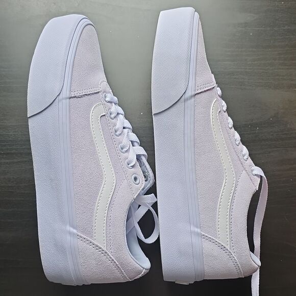 Vans Women's Ward Platform Mono Suede Shoe Lt. Blue Size 8.5 - Picture 7 of 9